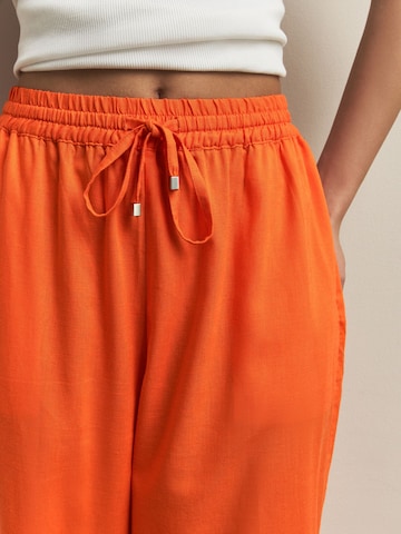 Wide Leg Pantalon Next en orange