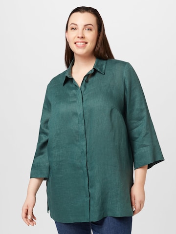 Persona by Marina Rinaldi - Blusa 'FELICIT' em verde: frente