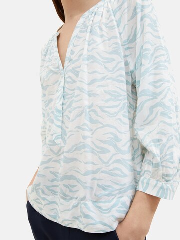 TOM TAILOR Bluse in Blau