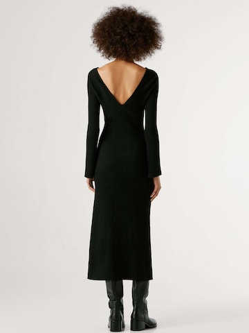 Pepe Jeans Knitted dress 'CHANELE' in Black