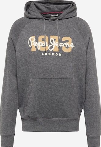 Pepe Jeans Sweatshirt 'MEIER' in Grey: front