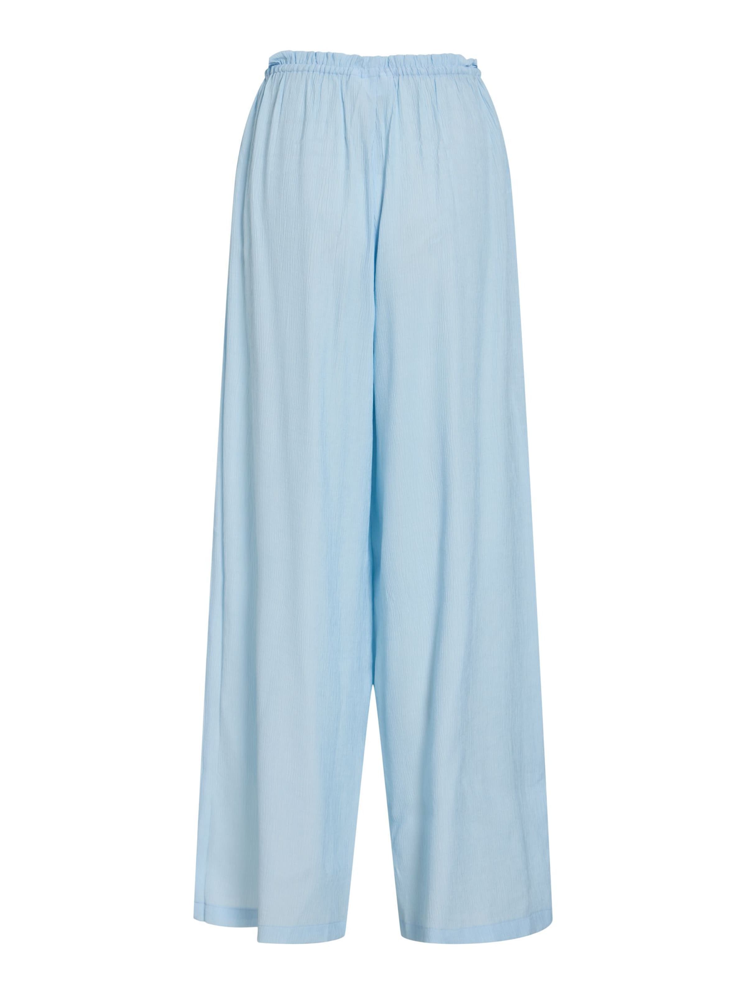 VILA - Pierna ancha Pantalón en azul