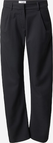 juoda Monki Laisvas Klostuotos kelnės: priekis