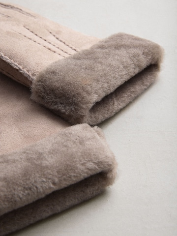 Next - Guantes con dedos en marrón