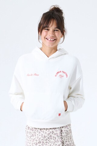 GARCIA Sweatshirt in White: front