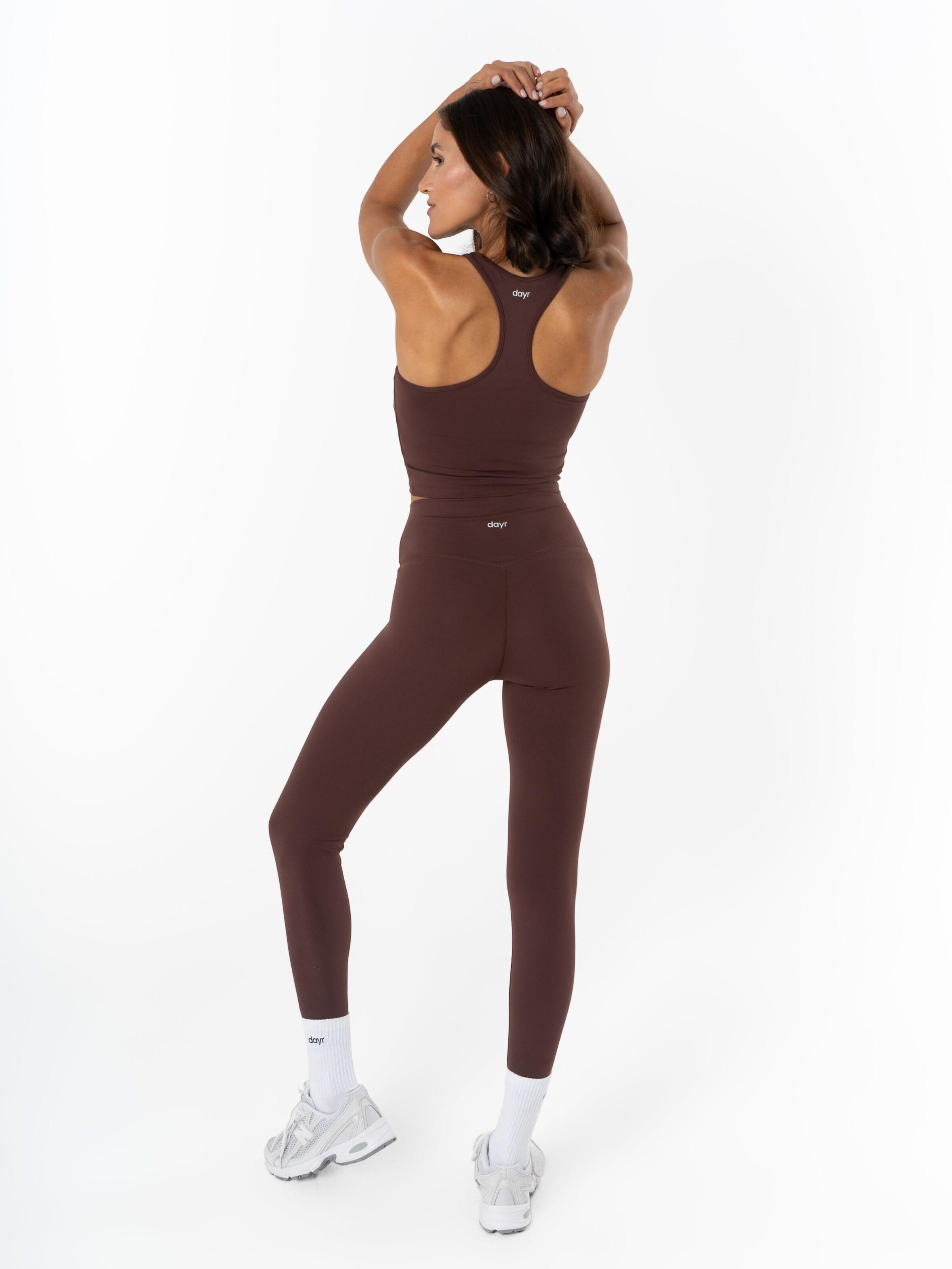 Skinny Leggings 'Essential' di dayr in marrone