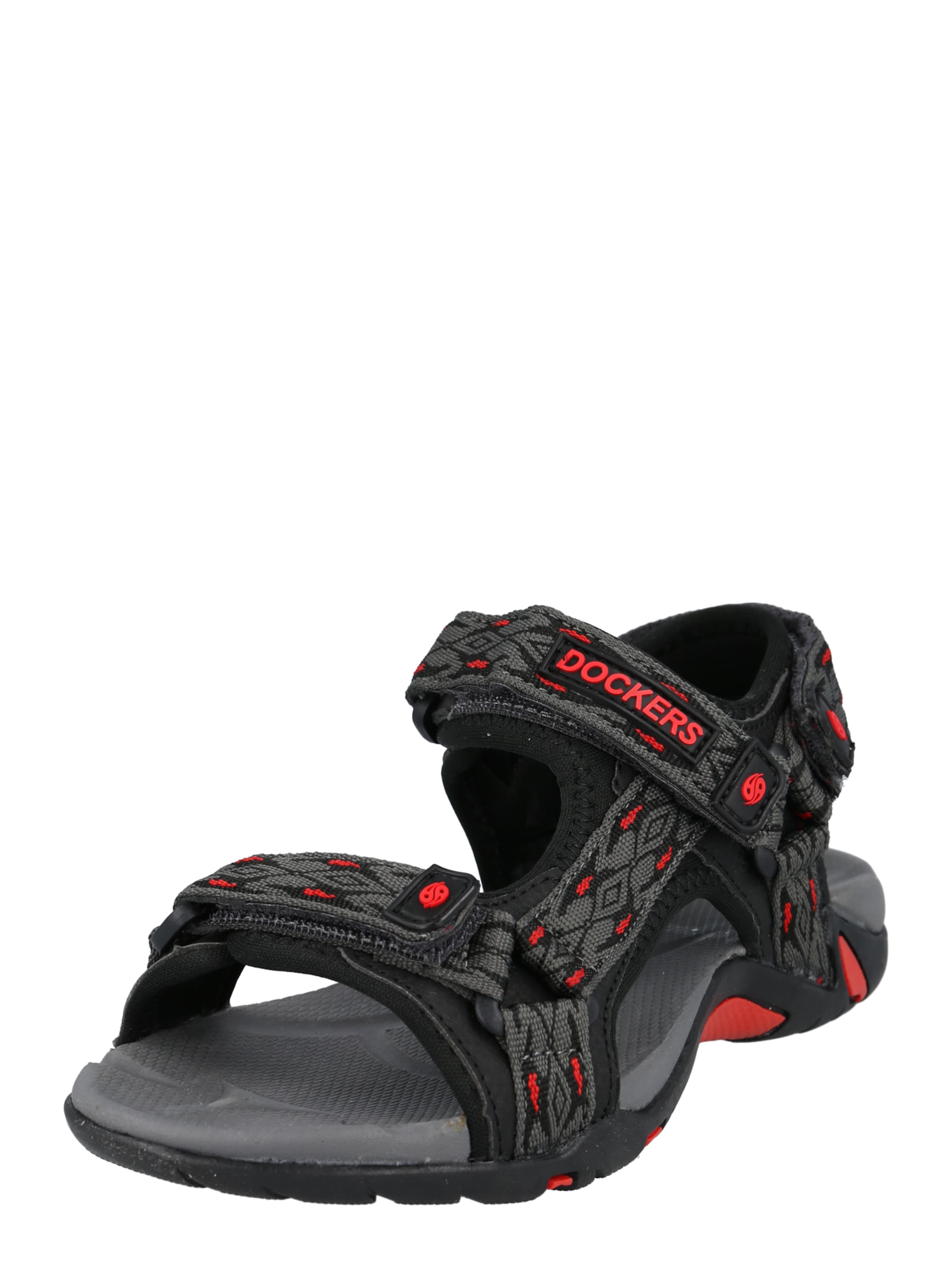 Chaussures ouvertes Dockers by Gerli en noir : devant