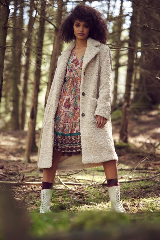 Aniston CASUAL Winter Coat 'Aniston' in Sand