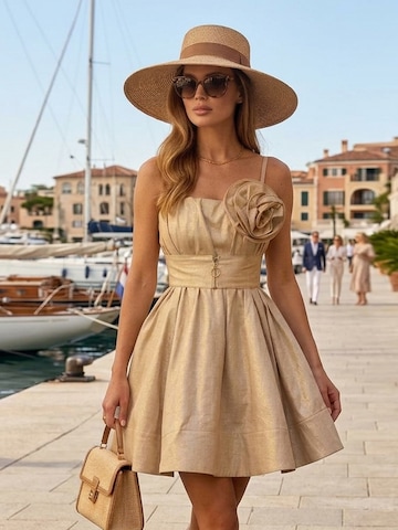 JIORO Dress 'ESSENTIALS' in Beige