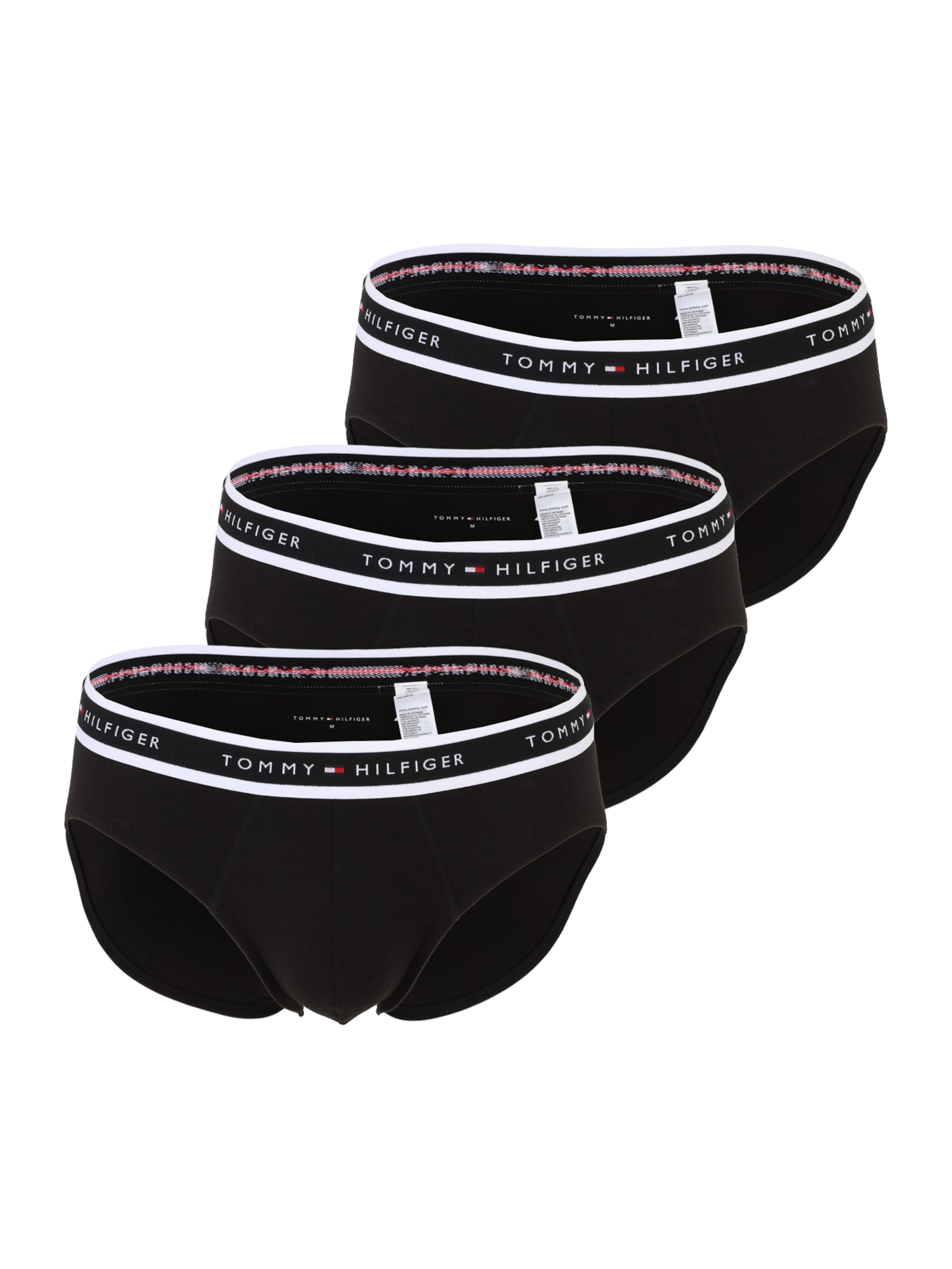Slip pe S Tommy Hilfiger Underwear pe roșu intens / negru / alb, Vizualizare produs