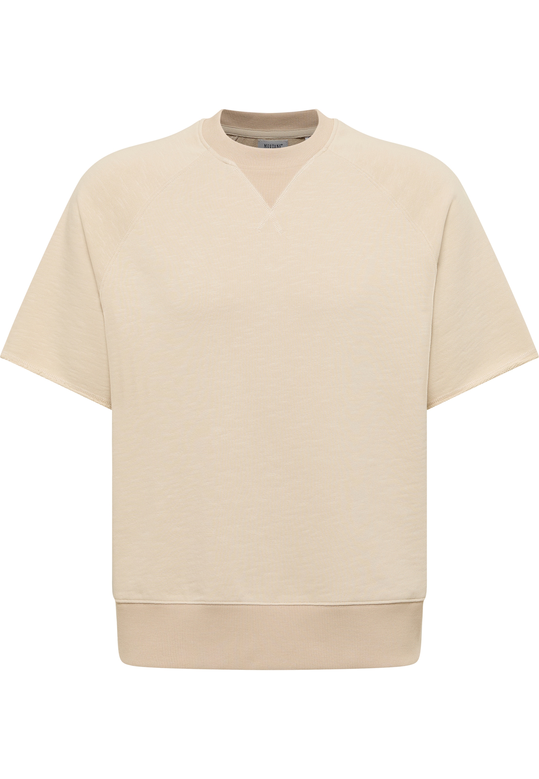 MUSTANG Sweatjacke 'Rogers' in Beige: Vorderseite