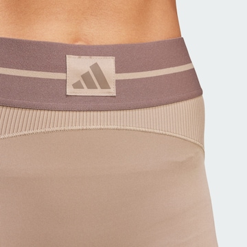 ADIDAS PERFORMANCE Skinny Sports trousers 'Hyperglam' in Brown