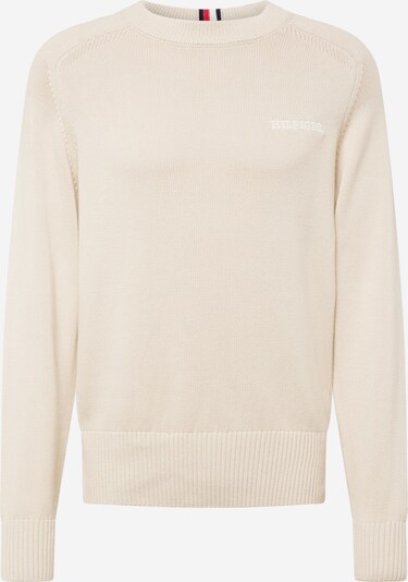 TOMMY HILFIGER Sweter w kolorze beżowy / białym, Podgląd produktu