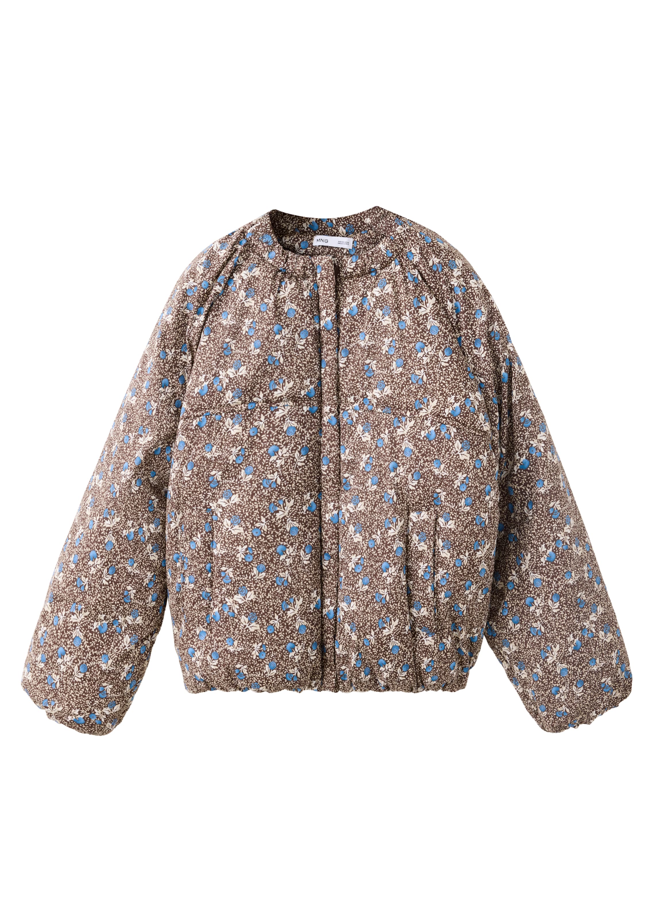 MANGO KIDS Jacke 'FLORA' in Braun: Vorderseite
