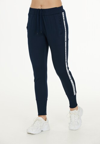 Athlecia Slim fit Workout Pants 'Sella' in Blue: front