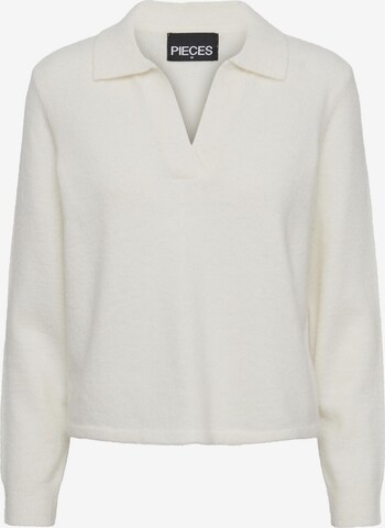PIECES Pullover 'Flavia' i hvid: forside
