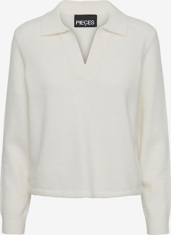 Pullover 'Flavia' di PIECES in bianco: frontale