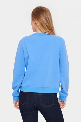 SAINT TROPEZ Sweatshirt 'Dajla' in Blue