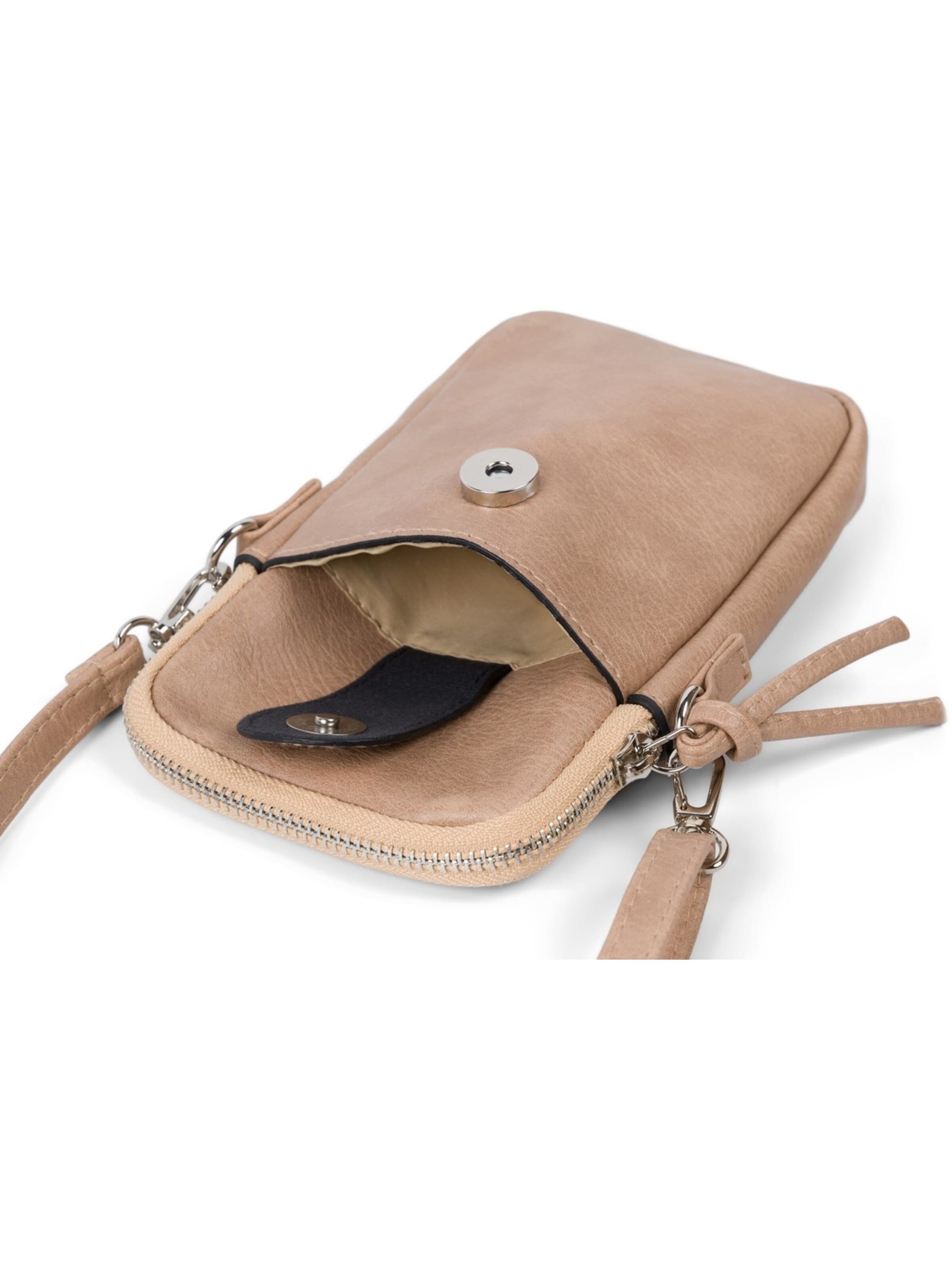 styleBREAKER Umhängetasche 'Mini Umhängetasche Uni'‌‌‌ in Beige