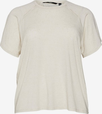 Vero Moda Curve Тениска 'JUNE' в бяло: отпред