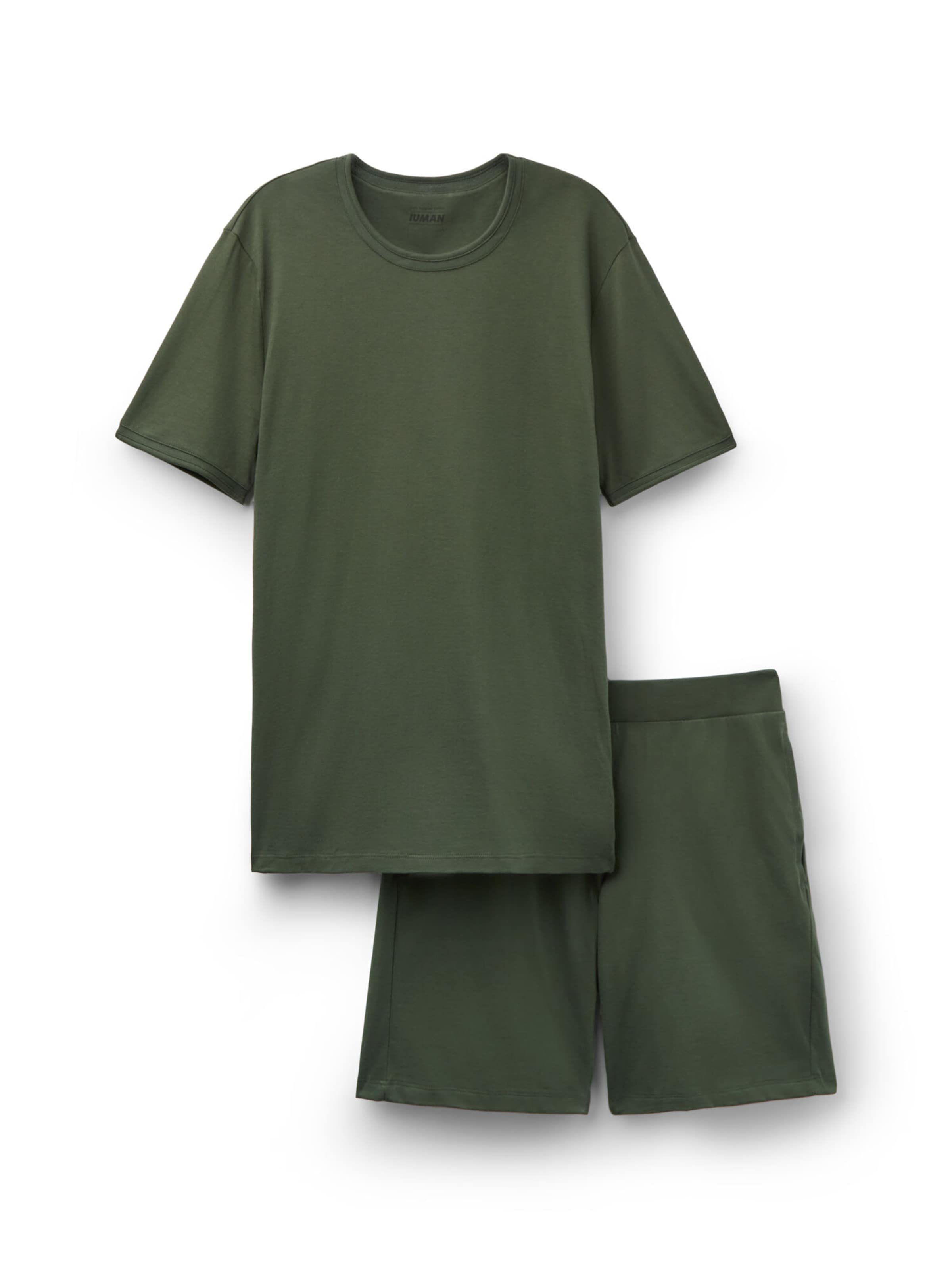 IUMAN Intimissimi Uomo Short Pajamas in Green: front