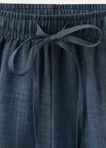 MANGO Wide leg Pants 'Ulysses' in Blue