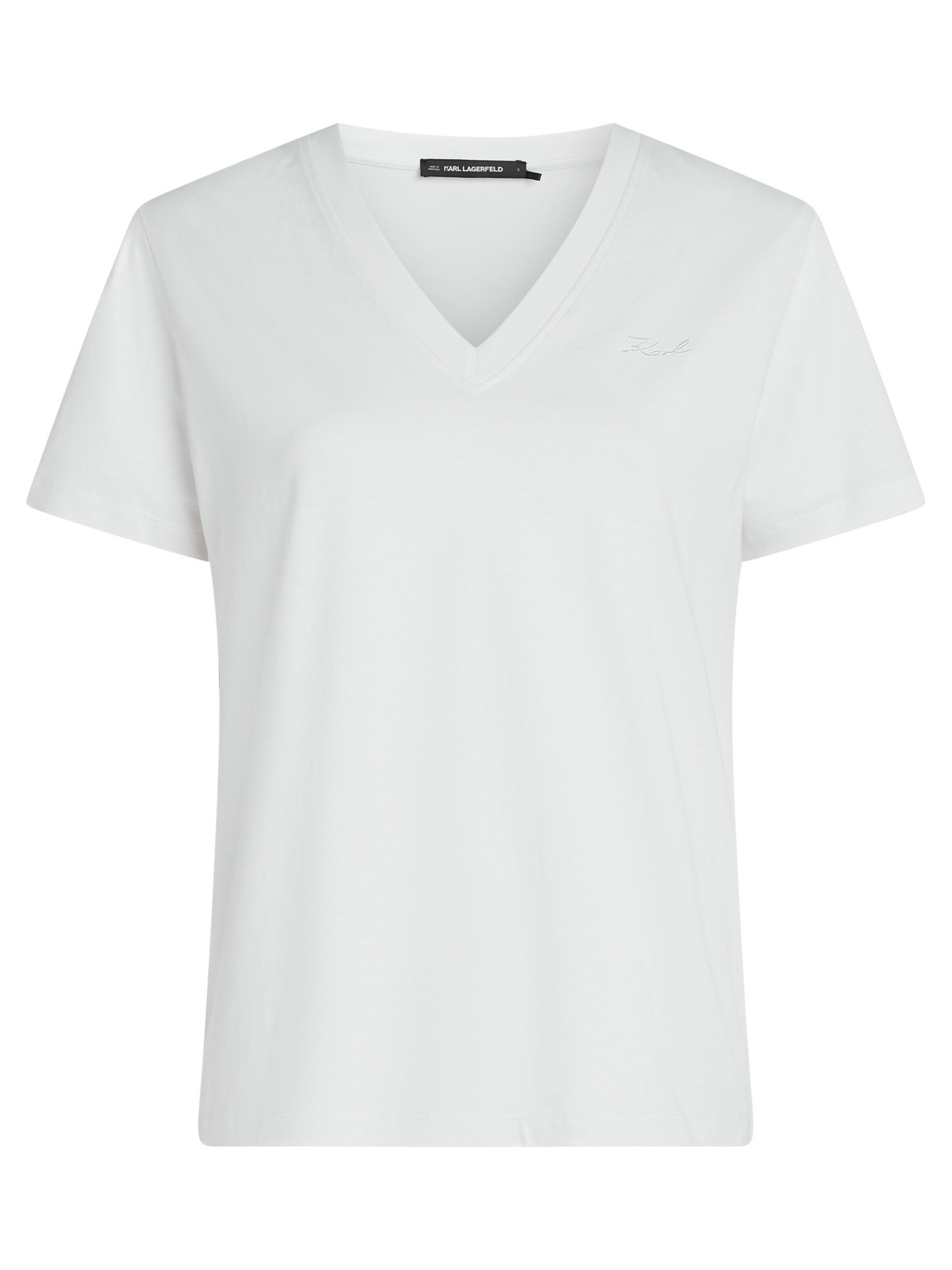 Karl Lagerfeld - Camiseta en blanco: frente