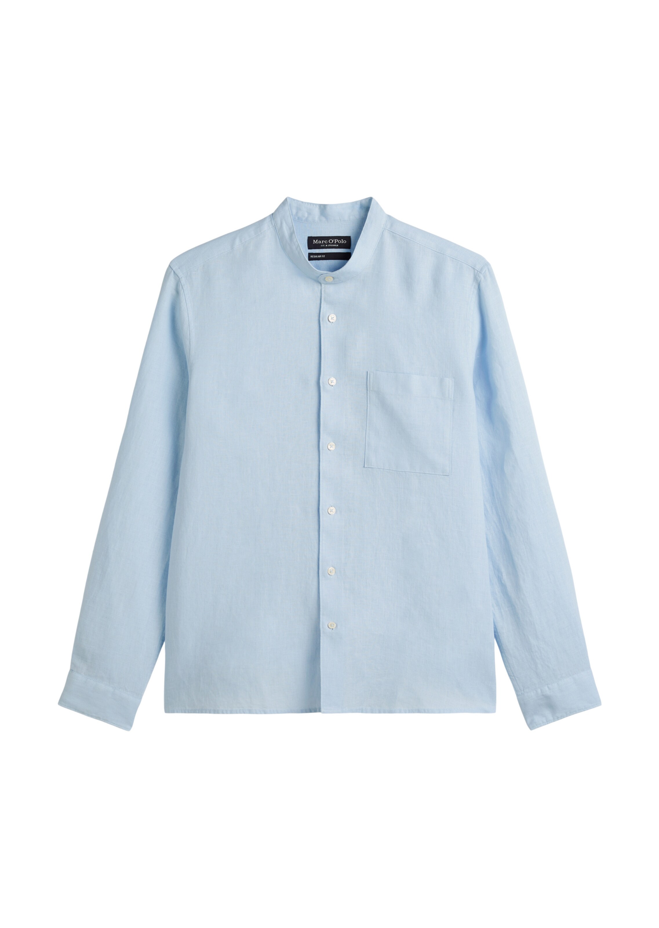 Marc O'Polo Regular fit Overhemd in Blauw: voorkant