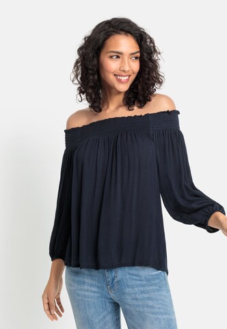 LASCANA Blouse in Blauw: voorkant