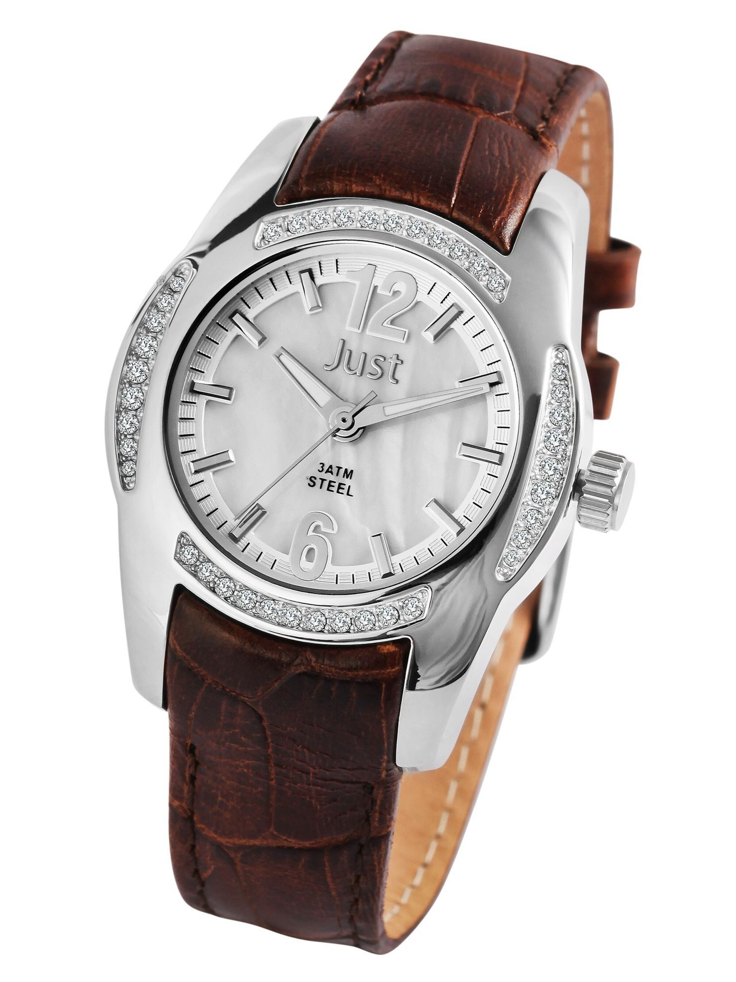 JUST Analog Watch 'Gill, 3 ATM' in Brown