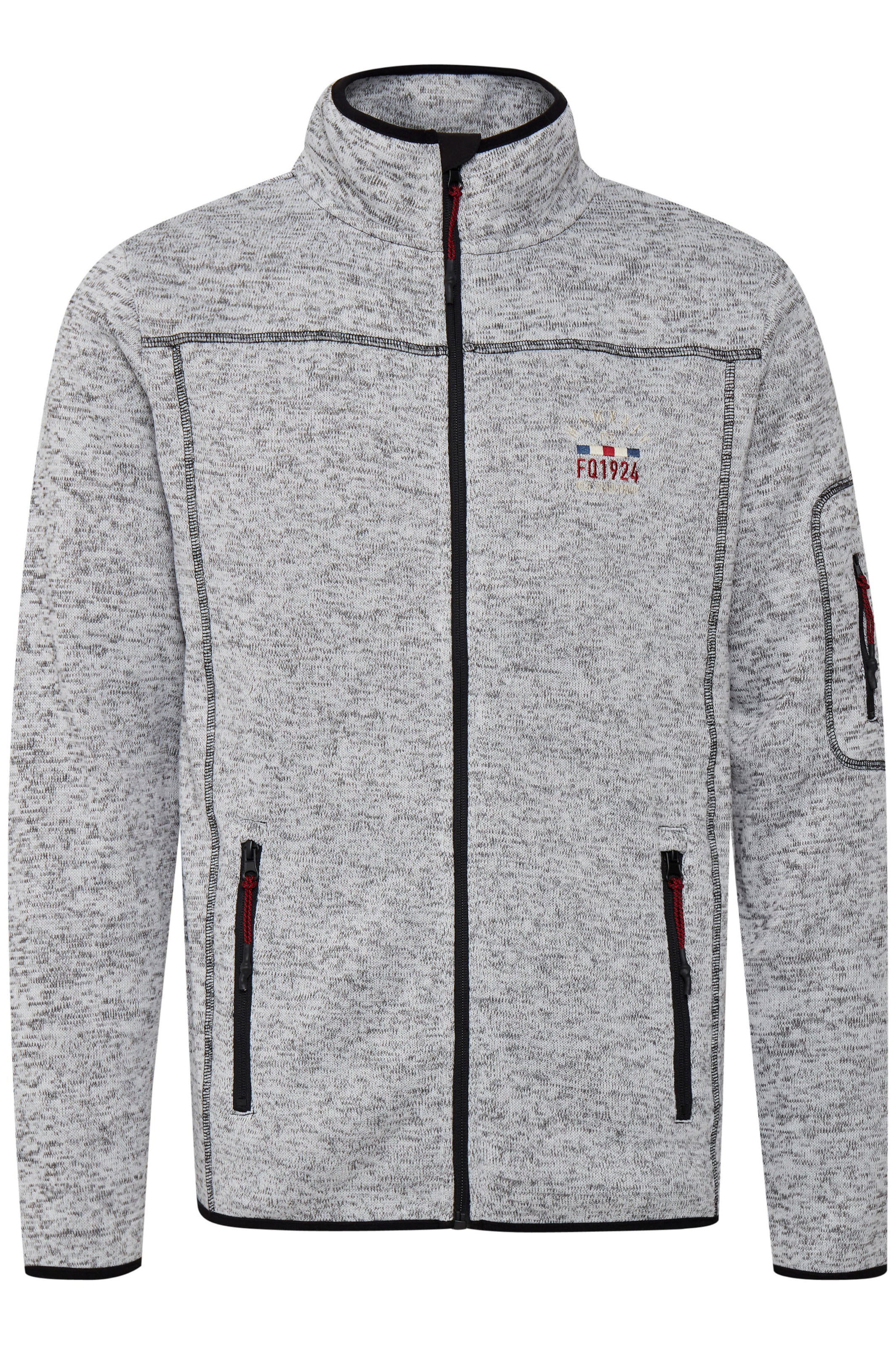 FQ1924 Fleece Jacket 'Bikker' in Grey: front