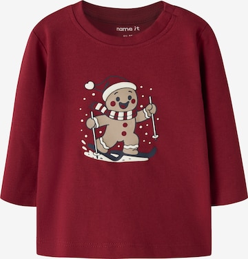 NAME IT Shirt 'NBMRimak' in Rood: voorkant
