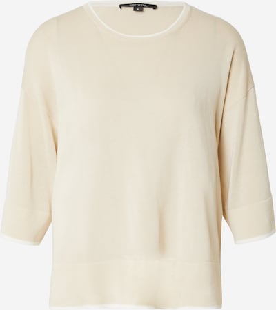 COMMA Pullover in beige / weiß, Produktansicht