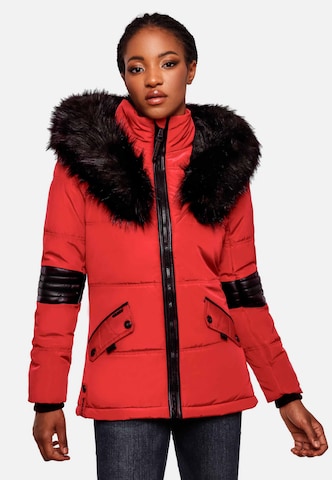 NAVAHOO Winter jacket 'Nirvana' in Red: front