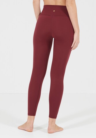 Athlecia Slimfit Sporthose 'Franz' in Rot