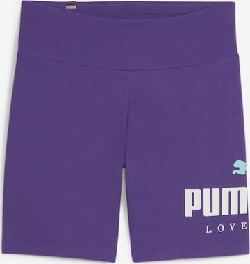 Regular Leggings PUMA en violet : devant