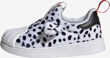 Sneaker 'Disney 101 Dalmatians Superstar 360' di ADIDAS ORIGINALS in bianco: frontale