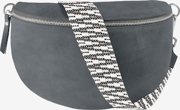 lePelou Gürteltasche 'TINA large' in Grau: Vorderseite