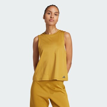Haut de sport ADIDAS PERFORMANCE en marron : devant