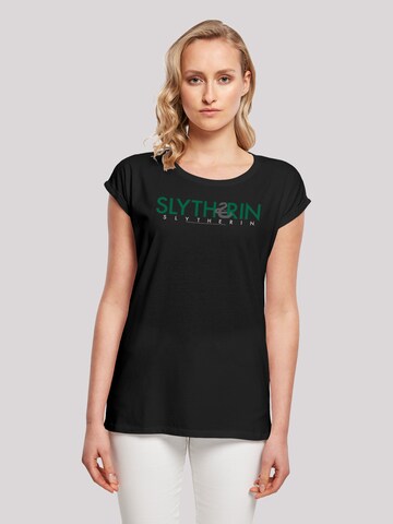 F4NT4STIC Shirt 'Harry Potter Slytherin' in Zwart: voorkant