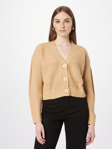 Denim Project Knit Cardigan in Beige: front