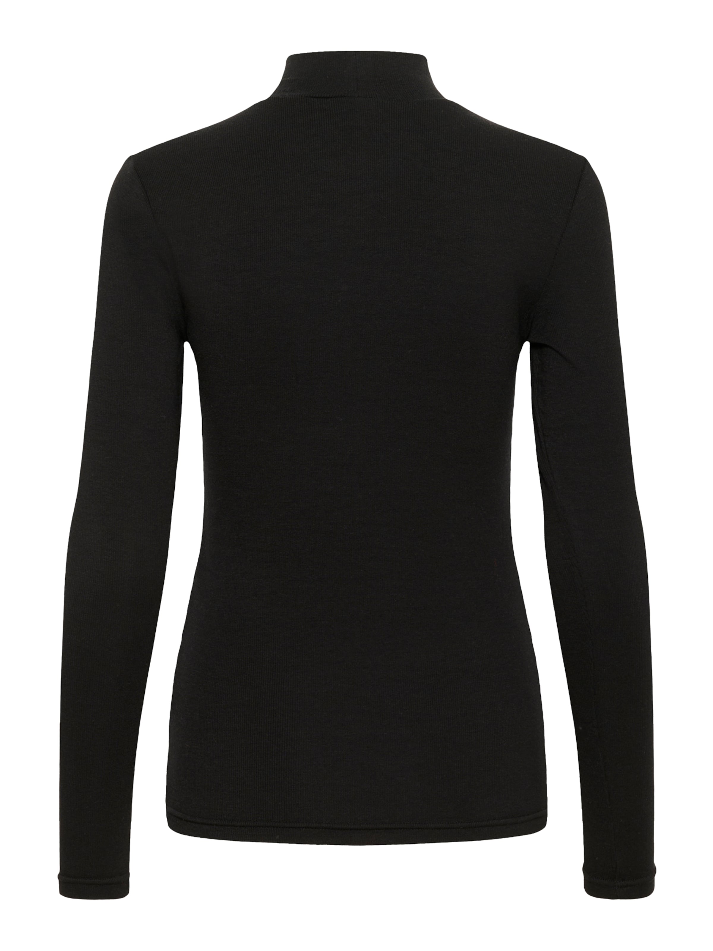 T-shirt 'Iben' Kaffe en noir