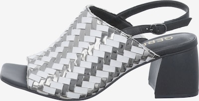 GERRY WEBER SHOES Sandale 'Sabrina 05' in schwarz / silber / weiß, Produktansicht