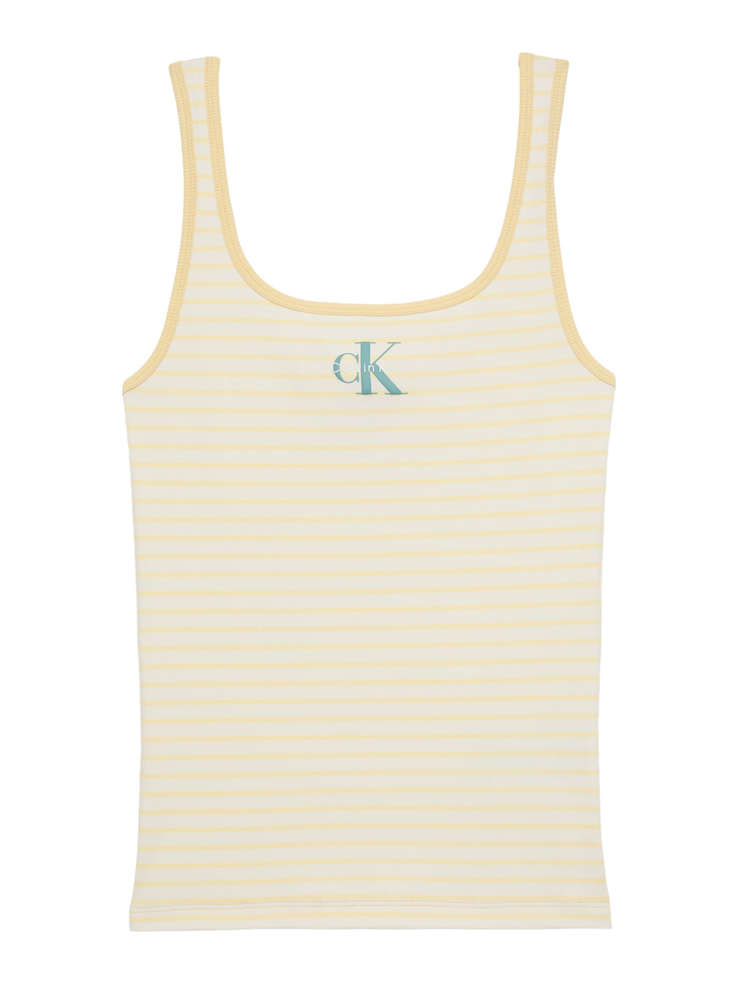 Calvin Klein Jeans Top in Beige: front