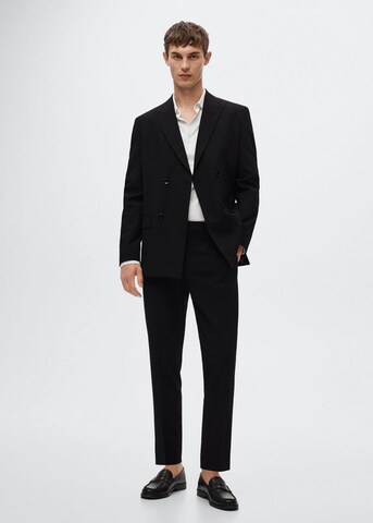 MANGO MAN Slim Fit Sakko 'Boston' in Schwarz