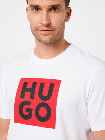 HUGO Red T-Shirt 'Daltor' in Weiß