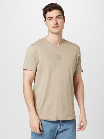 ALPHA INDUSTRIES T-Shirt in Beige: Vorderseite