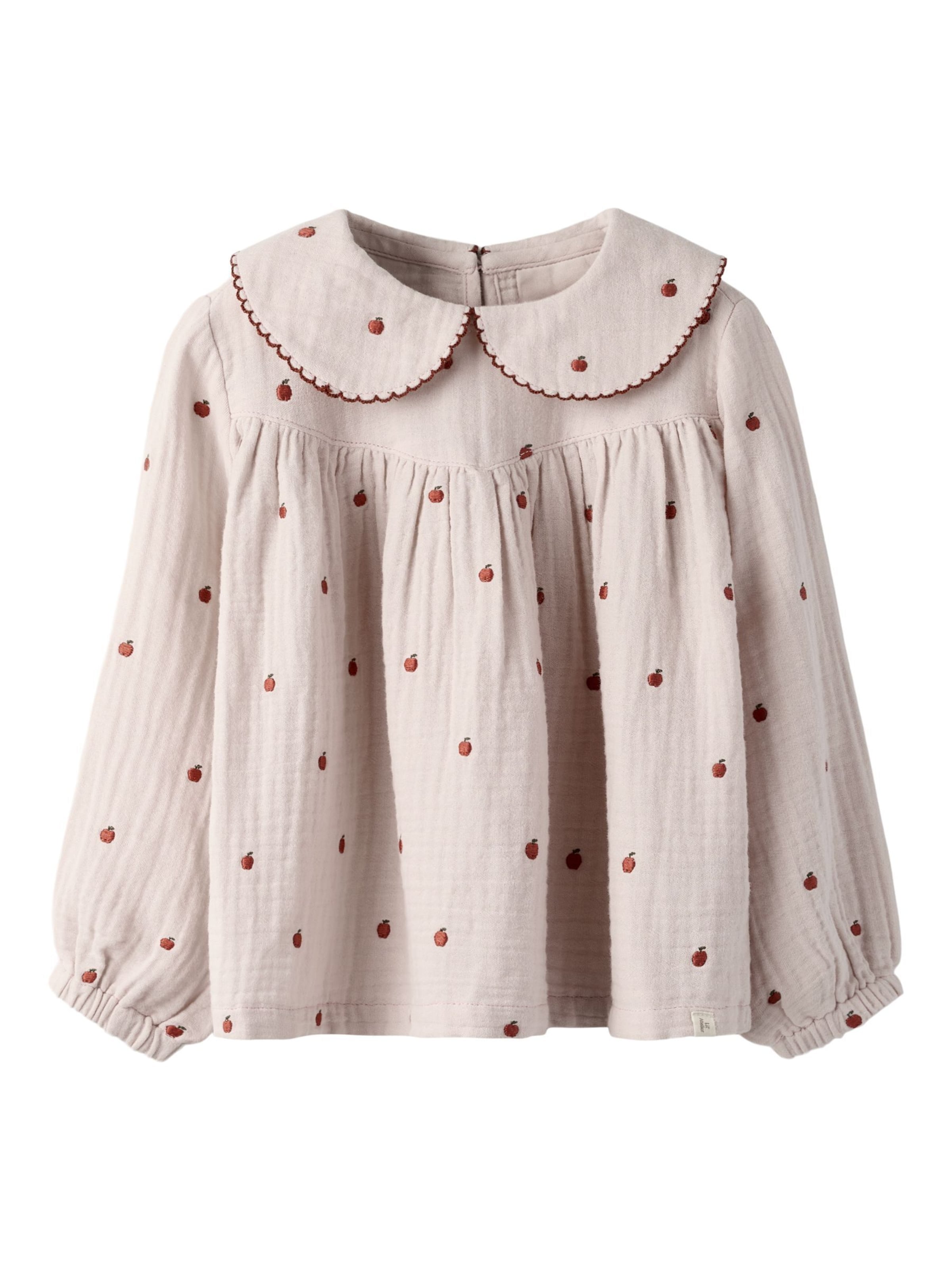 Lil'Atelier Blouse in 92 in Green / Rose / Wine red, Item view