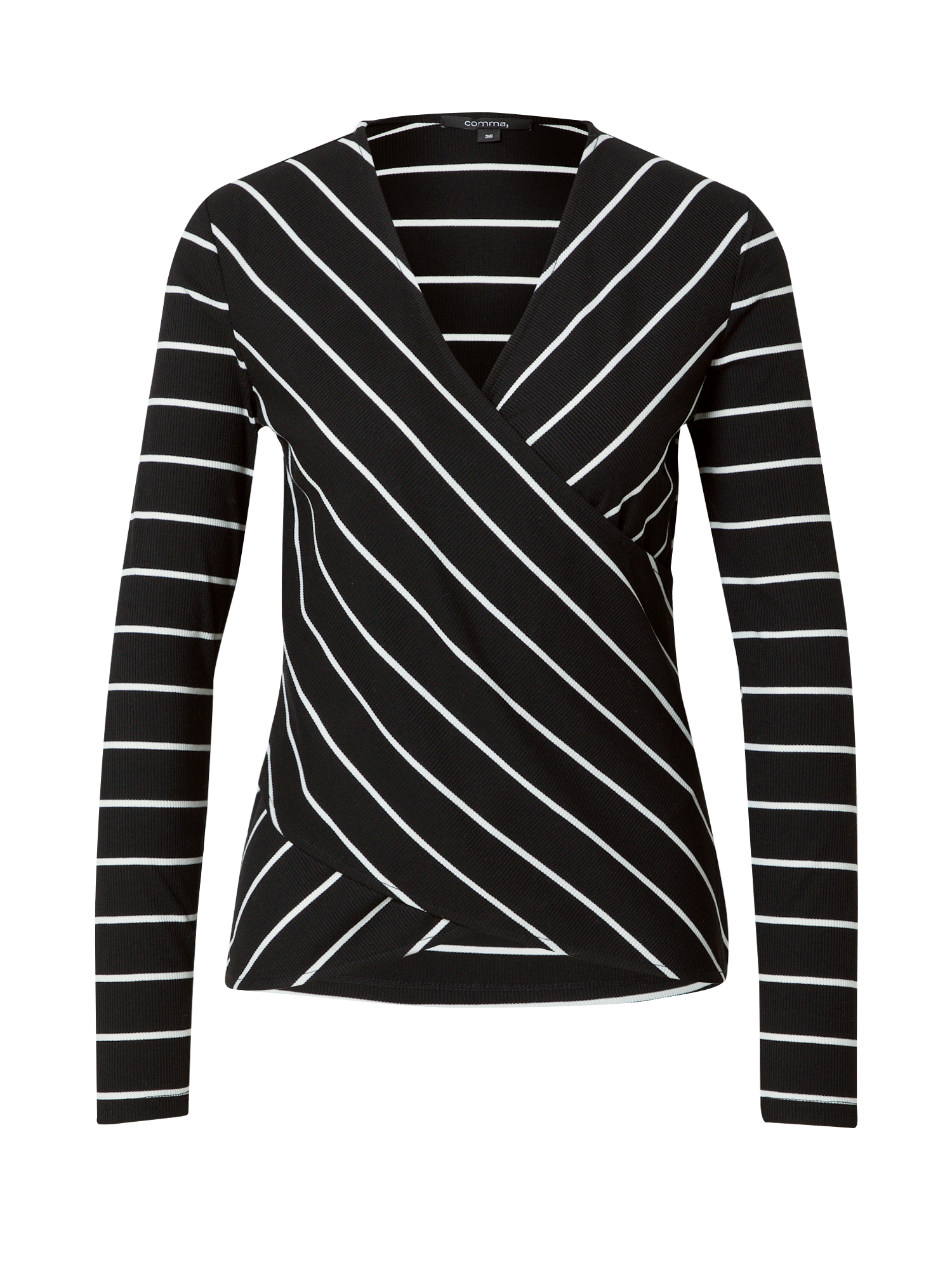 Donna Abbigliamento COMMA Maglietta in Nero Donna Abbigliamento COMMA Maglietta in Nero