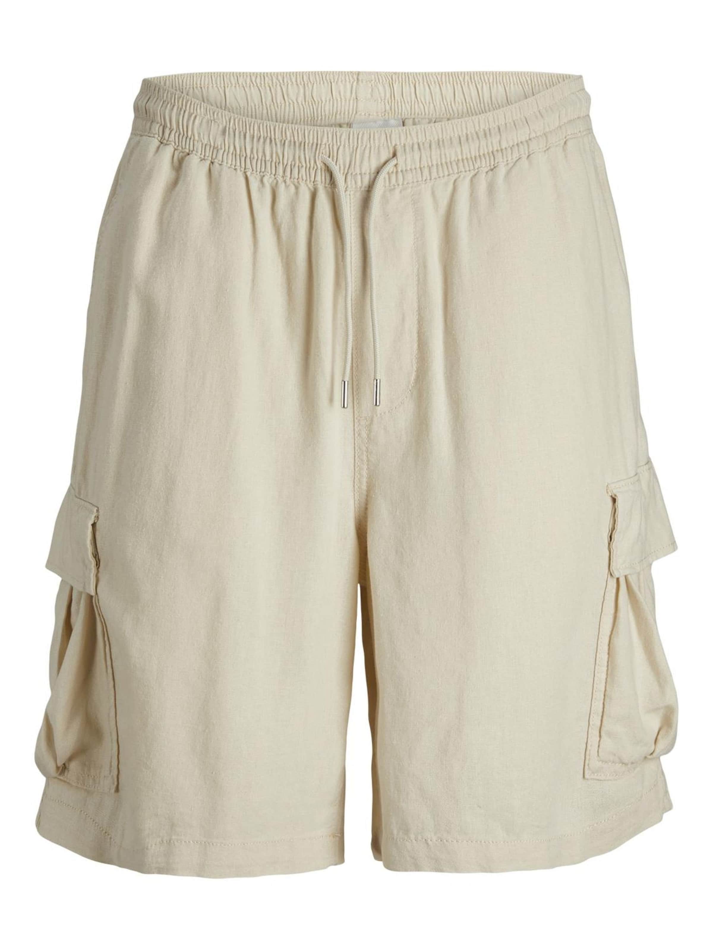 Loosefit Pantalon JACK & JONES en beige : devant